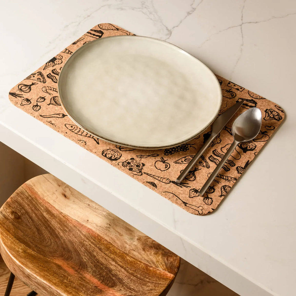 Portuguese Treasures Food Design Rectangular Cork Placemats