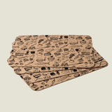 Portuguese Treasures Food Design Rectangular Cork Placemats