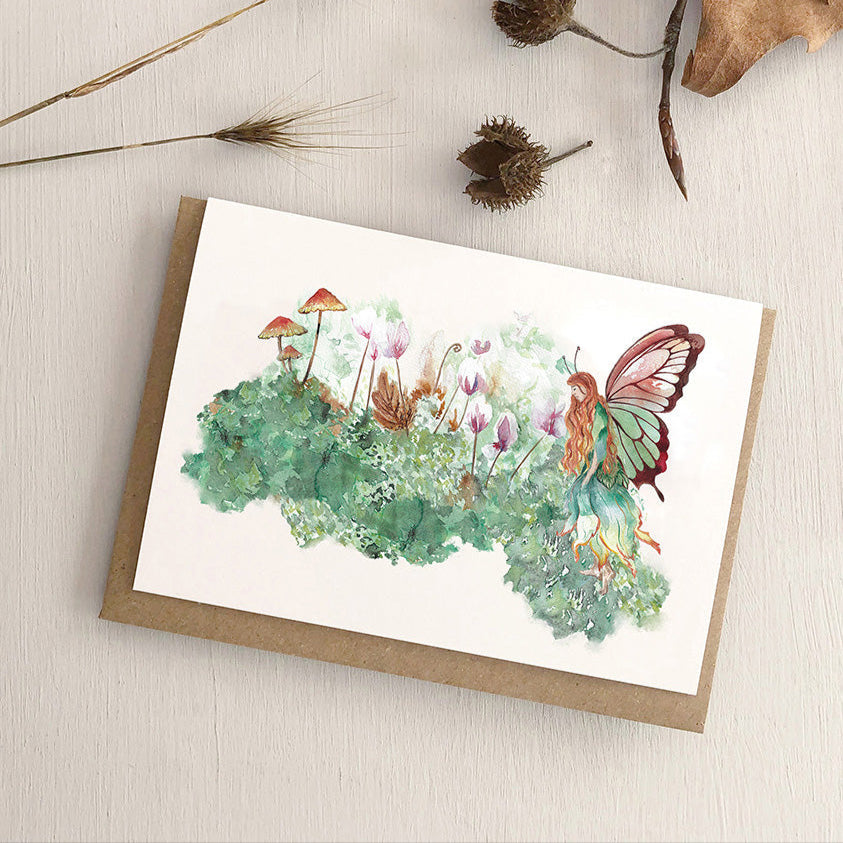 Forest Fairy Greetings Card | Katie Hipwell Design