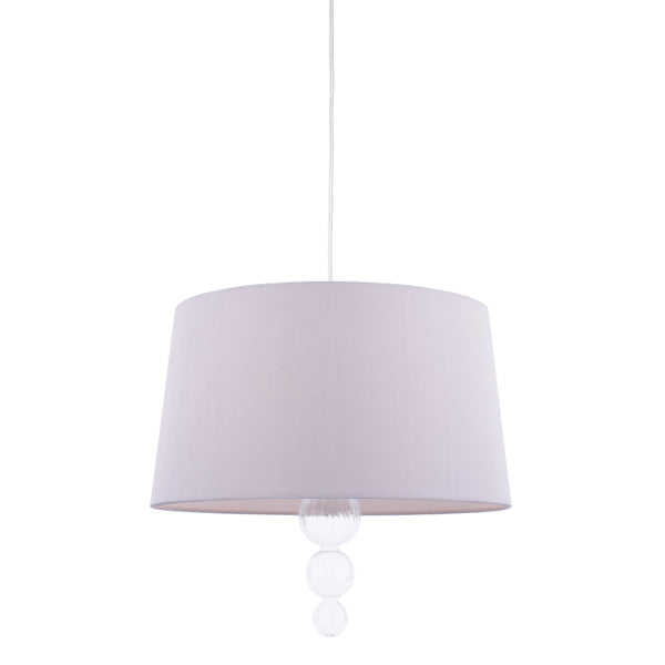 Pagazzi Freya Ribbed Glass Grey Ceiling Pendant