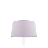 Pagazzi Freya Ribbed Glass Grey Ceiling Pendant