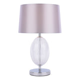 Pagazzi Freya Grey Ribbed Glass Table Lamp