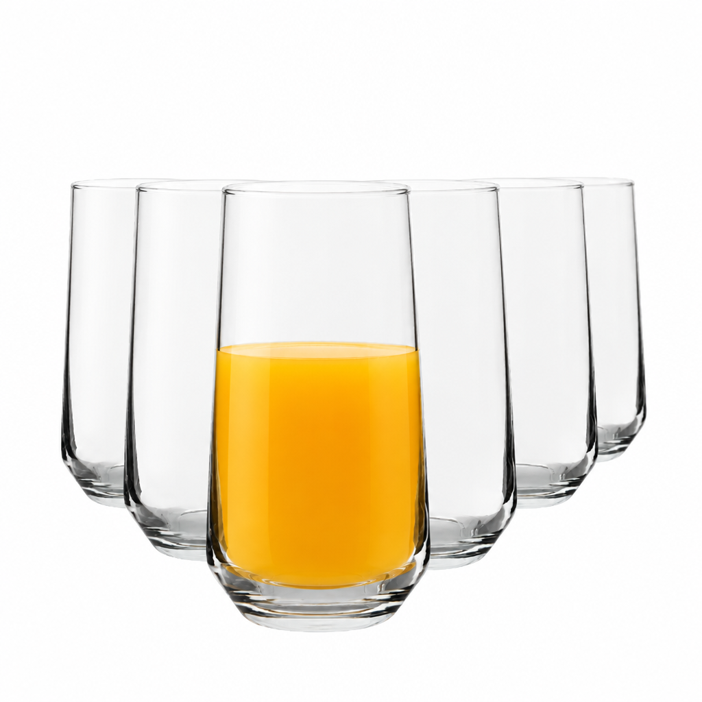 Glassware UK Allegra Long Drink Glasses 470ml - Set of 6