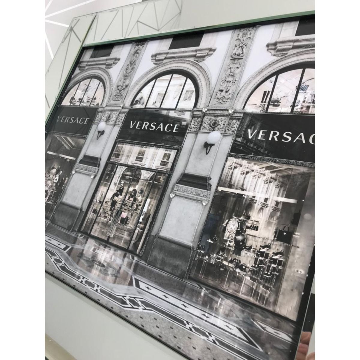 Pagazzi Fashion Store 2 Liquid Art with Mirrored Frame - 66x56cm