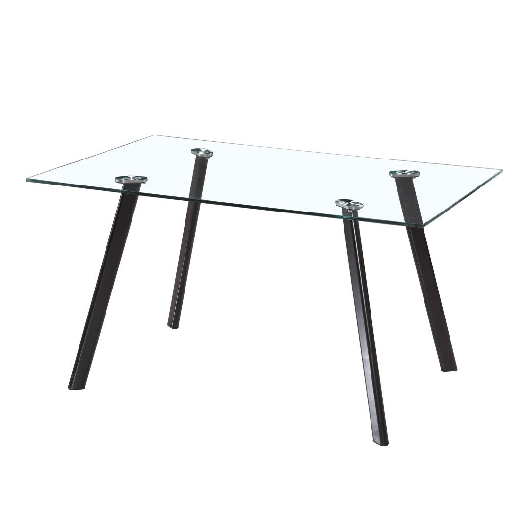 Pagazzi Galaxy Light Grey Glass 4 Seater Dining Set