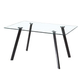 Pagazzi Galaxy Light Grey Glass 4 Seater Dining Set