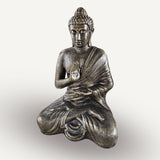 Yorkshire Bonsai Hand Carved Buddha Statue Wooden Decor - 40cm