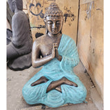 Yorkshire Bonsai Large Buddha Iron Frame Wall Art Antique Gold Relief - 1.2m Tall