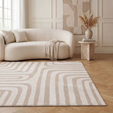 The Rugs Loft Geometric Beige Rug
