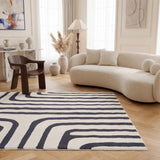 The Rugs Loft Geometric Blue Rug