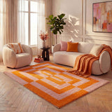 The Rugs Joli Geometric Orange & Pink Rug