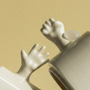 4AM Studio Gestures Cups Rock Paper Scissors Set - 110ml