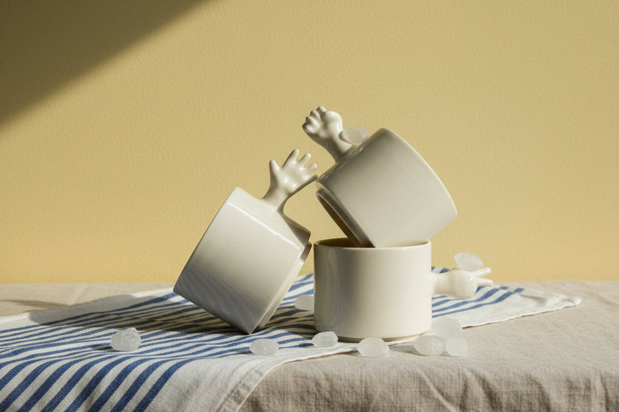 4AM Studio Gestures Cups Rock Paper Scissors Set - 110ml
