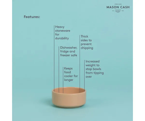 Mason Cash Low Feed Pet Bowl, 8cm, Cane