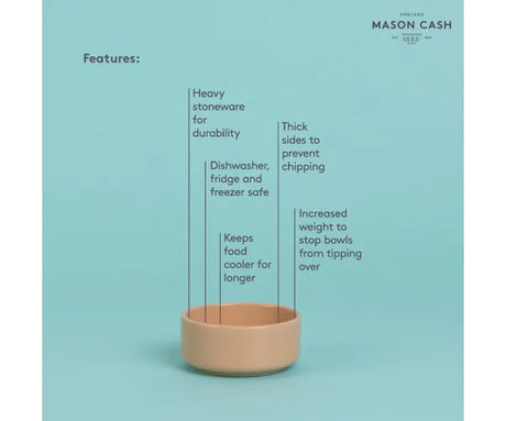 Mason Cash Low Feed Pet Bowl, 8cm, Cane