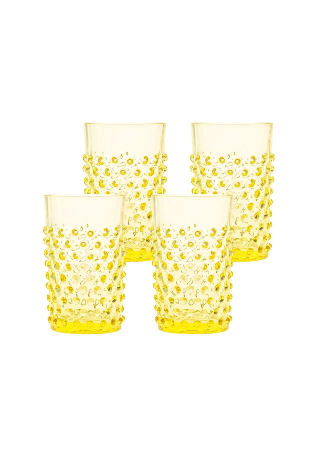 Citrine Dew Drop Tumblers Set of 4 by Casa by Josephine Jenno