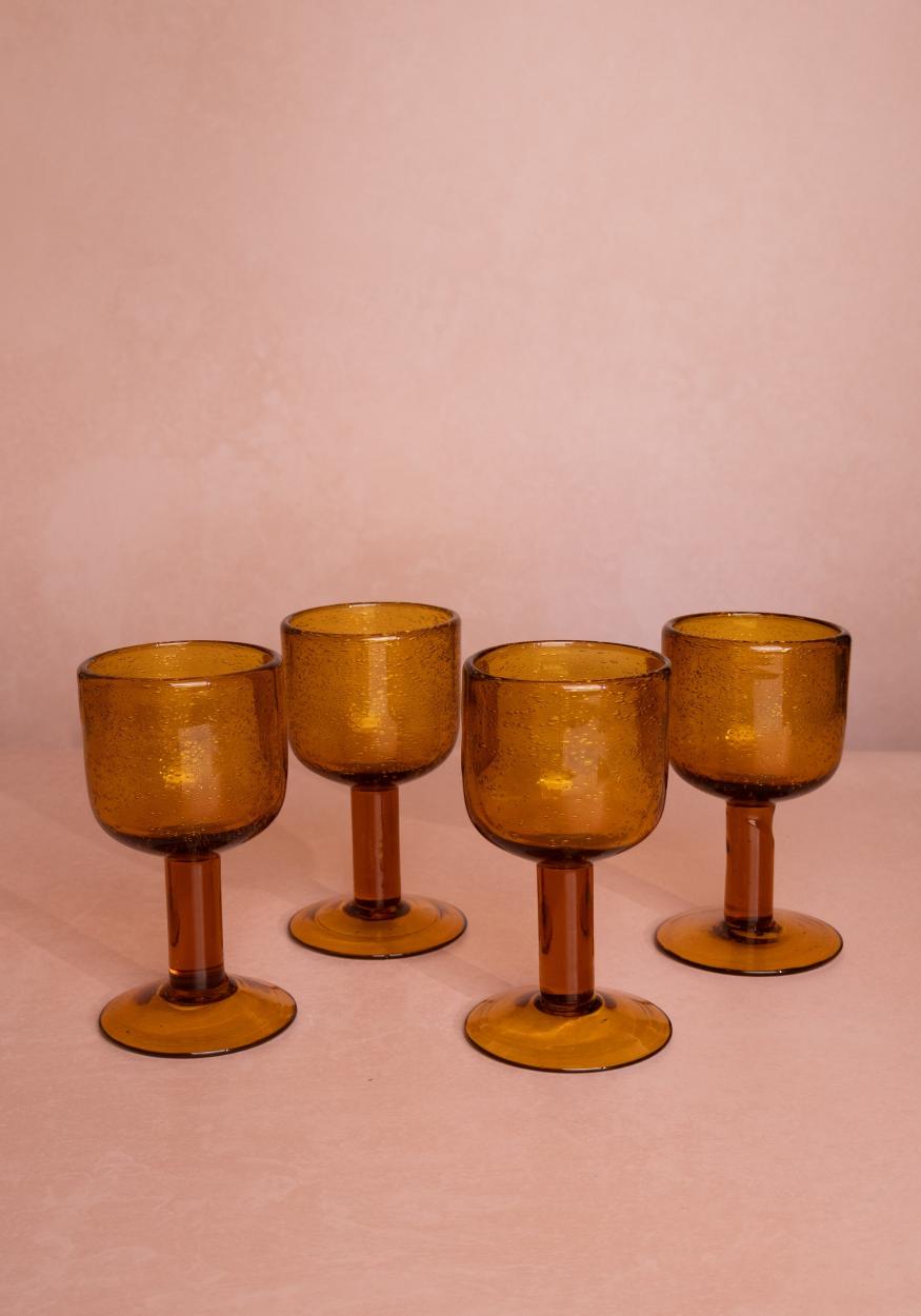 Casa by Josephine Jenno Eleanor Wine Glass - Mustard