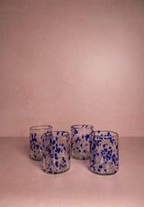 Casa by Josephine Jenno Handcrafted Louisa Confetti Tumbler - Blue