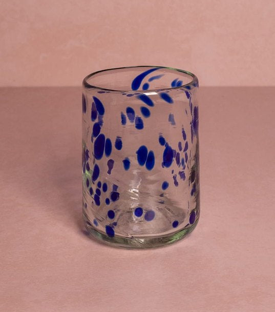 Casa by Josephine Jenno Handcrafted Louisa Confetti Tumbler - Blue
