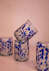 Casa by Josephine Jenno Handcrafted Louisa Confetti Tumbler - Blue