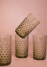 Casa by Josephine Jenno Olive Green Dew Drop Tumblers - Set of 4
