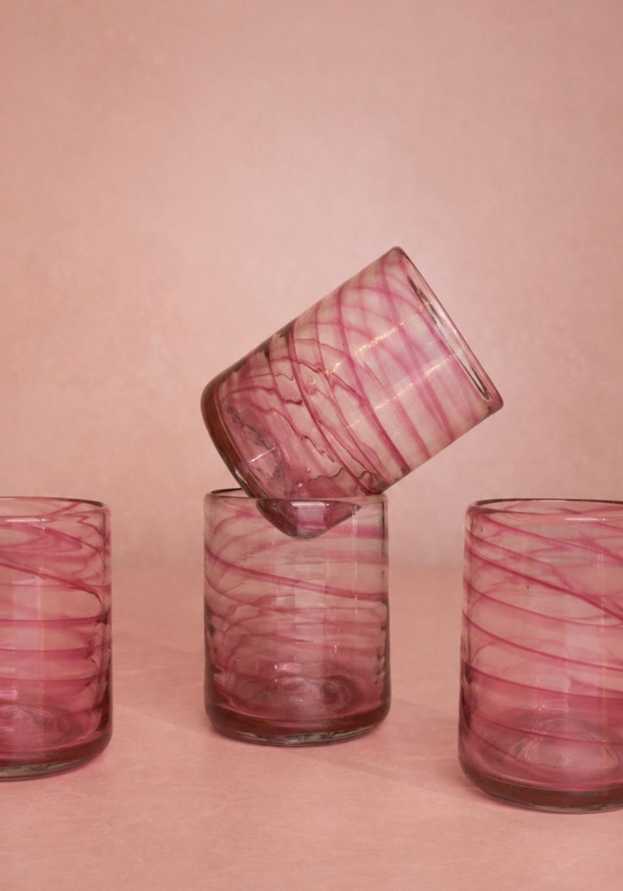 Casa by Josephine Jenno Olivia Swirl Tumbler - Pink