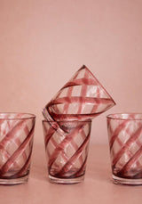 Casa by Josephine Jenno Poolside Gossip Red Acrylic Tumblers - Set of 6