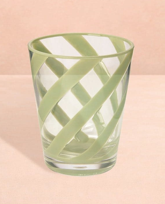 Casa by Josephine Jenno Poolside Gossip Sage Green Acrylic Tumblers - Set of 6