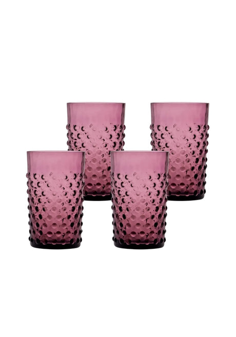 Casa by Josephine Jenno Violet Dew Drop Tumblers - Set of 4