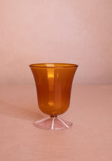 Casa by Josephine Jenno Whimsical Amber Glasses with Pink Base