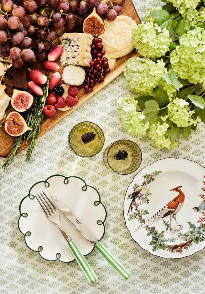 Casa by Josephine Jenno Glorious Green Scalloped Side Plates - Set of 4