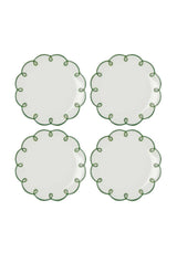 Casa by Josephine Jenno Glorious Green Scalloped Side Plates - Set of 4