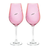 Portmeirion Auris Pink Red Wine Glasses, Set of 2, 470ml