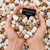Dandy's Gold & White Blend Gravel Chippings Bulk Bag