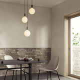 Tala Triple Pendant in Graphite with Sphere IV
