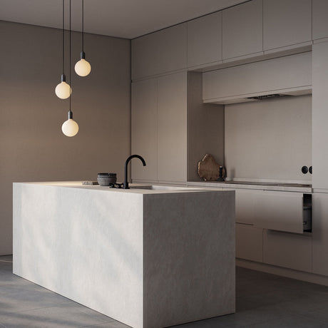Tala Triple Pendant in Graphite with Sphere IV