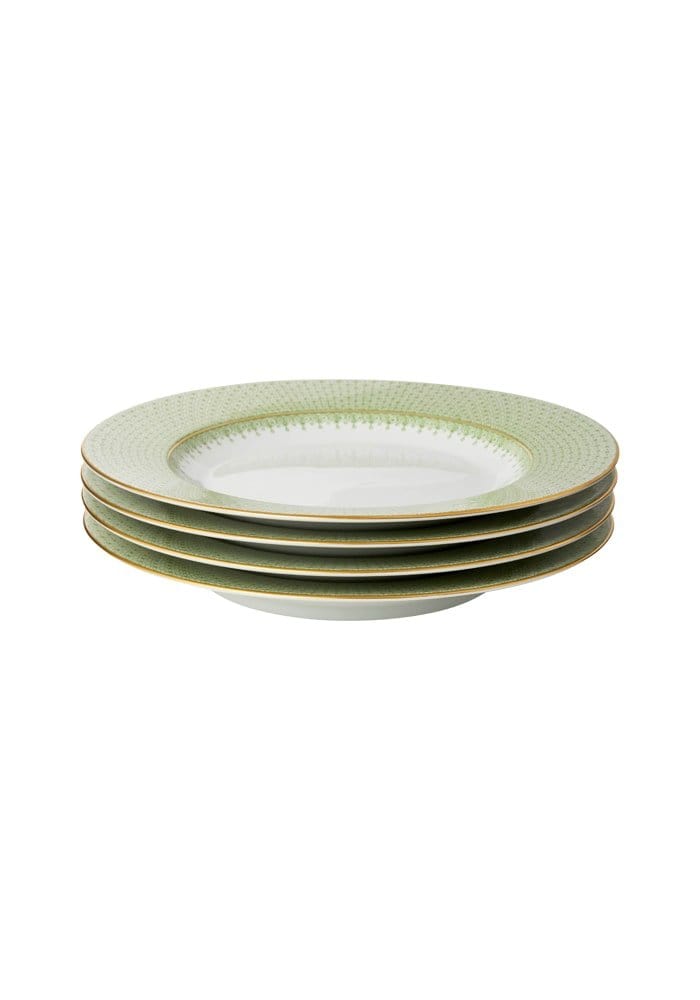 Casa by Josephine Jenno Green Apple Lace Dinner Plates - Set of 4