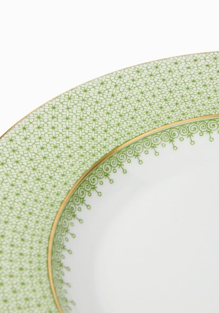 Casa by Josephine Jenno Green Apple Lace Dinner Plates - Set of 4