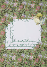 Casa by Josephine Jenno Green Blossom Rectangular Placemats - Set of 4