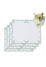 Casa by Josephine Jenno Green Blossom Rectangular Placemats - Set of 4