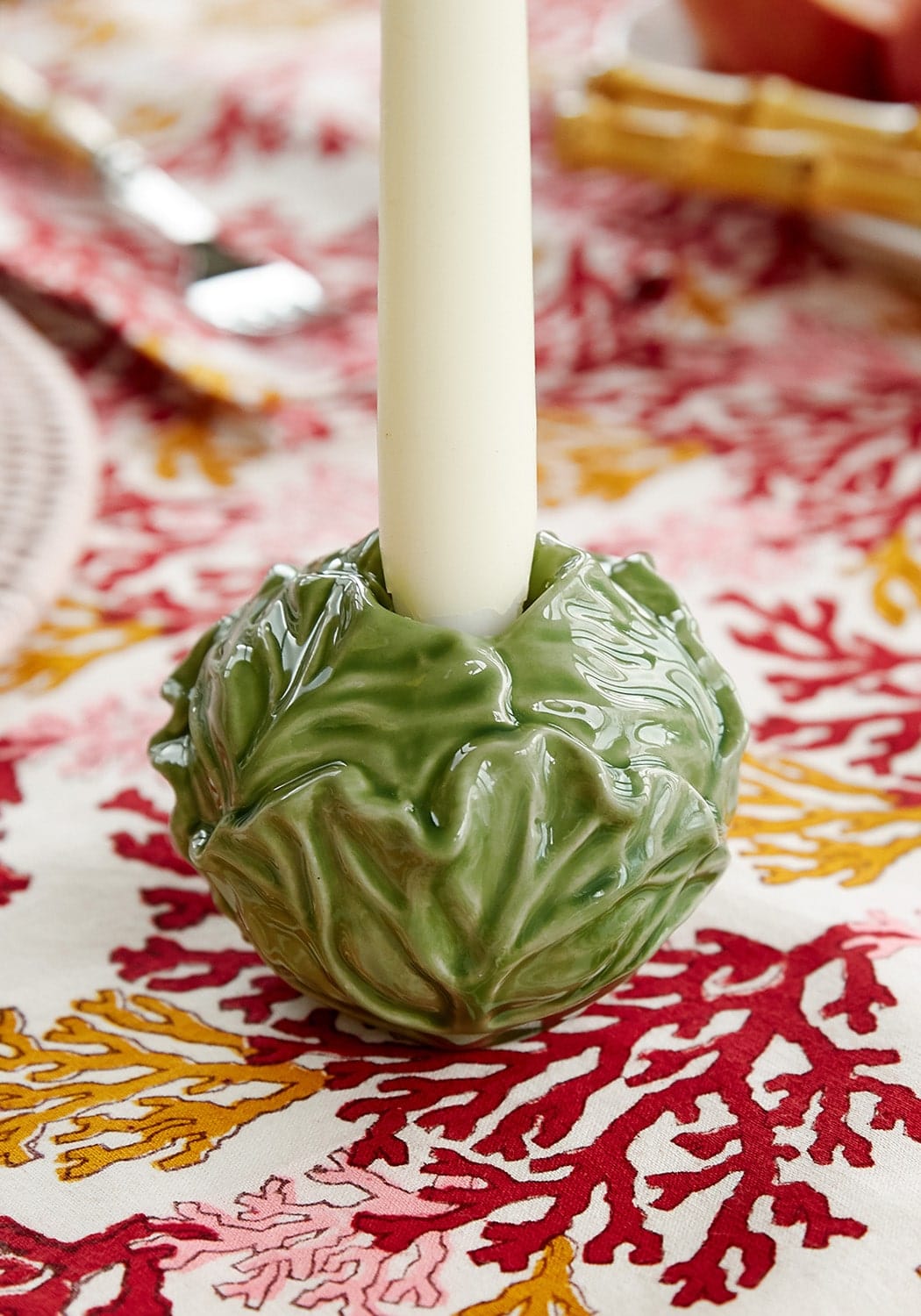 Casa by Josephine Jenno Green Cabbage Candle Holder