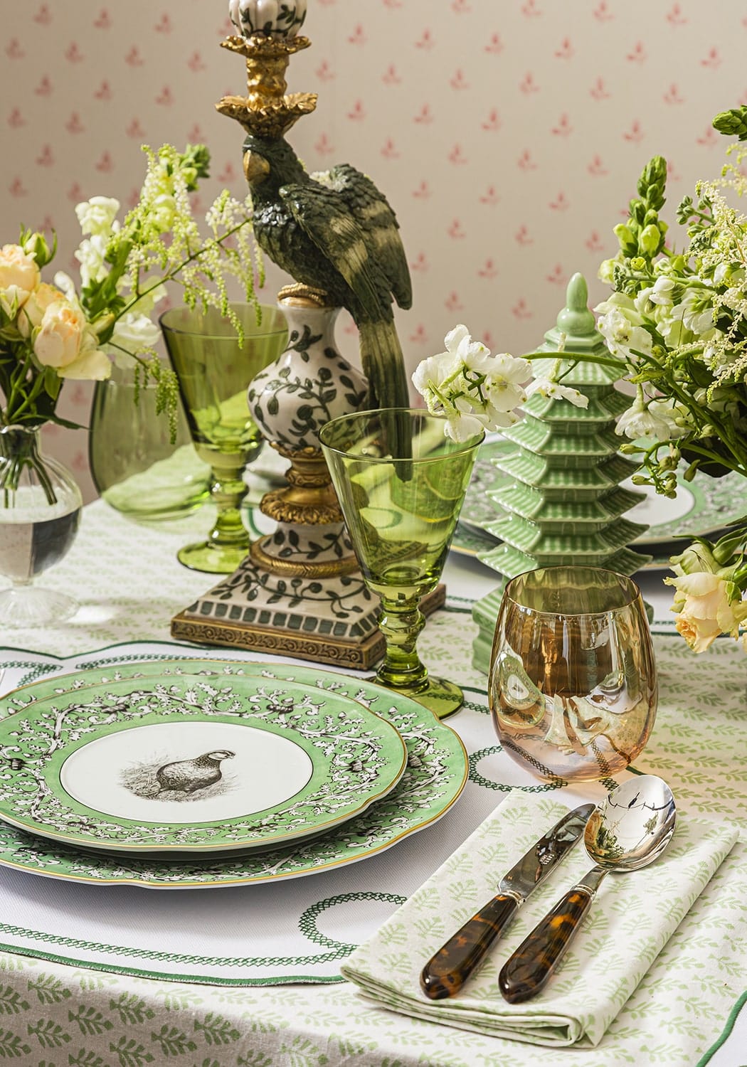 Casa by Josephine Jenno Green Dream Table Napkin Set of 4