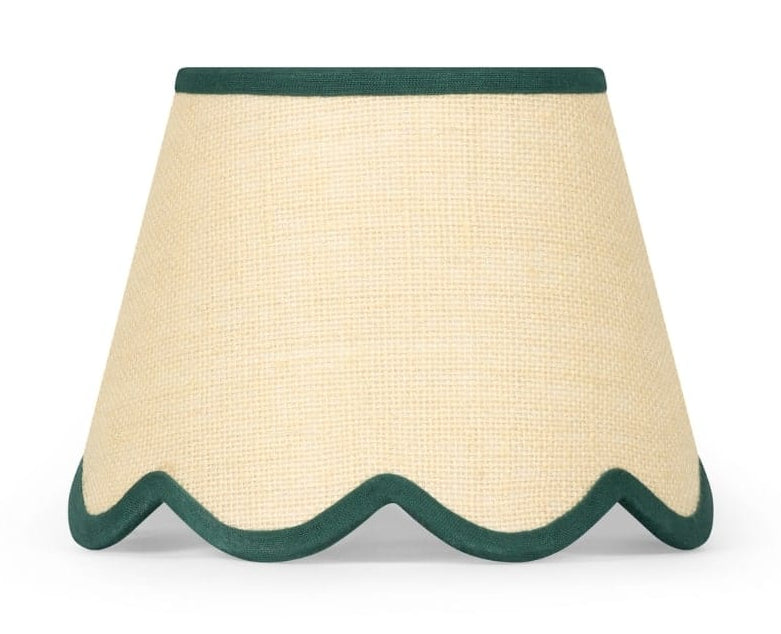 Casa by Josephine Jenno Green Petal Jute Scallop Lampshade
