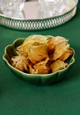 Casa by Josephine Jenno Green Scallop Ceramic Dip Bowls - Set of 3