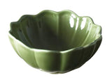 Casa by Josephine Jenno Green Scallop Ceramic Dip Bowls - Set of 3