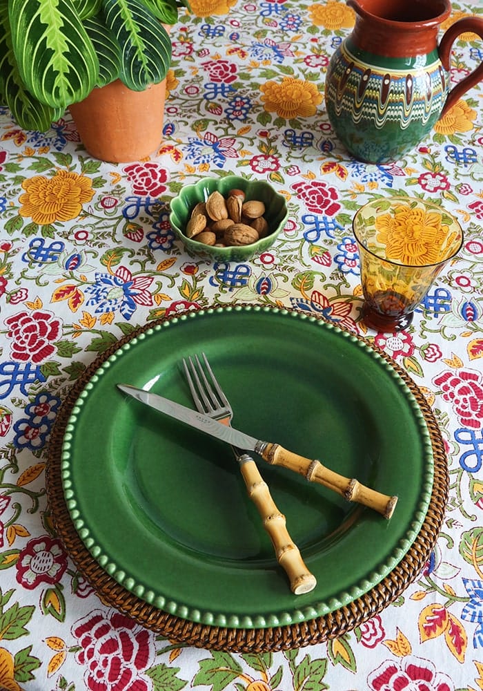 Casa by Josephine Jenno Green Scallop Ceramic Dip Bowls - Set of 3