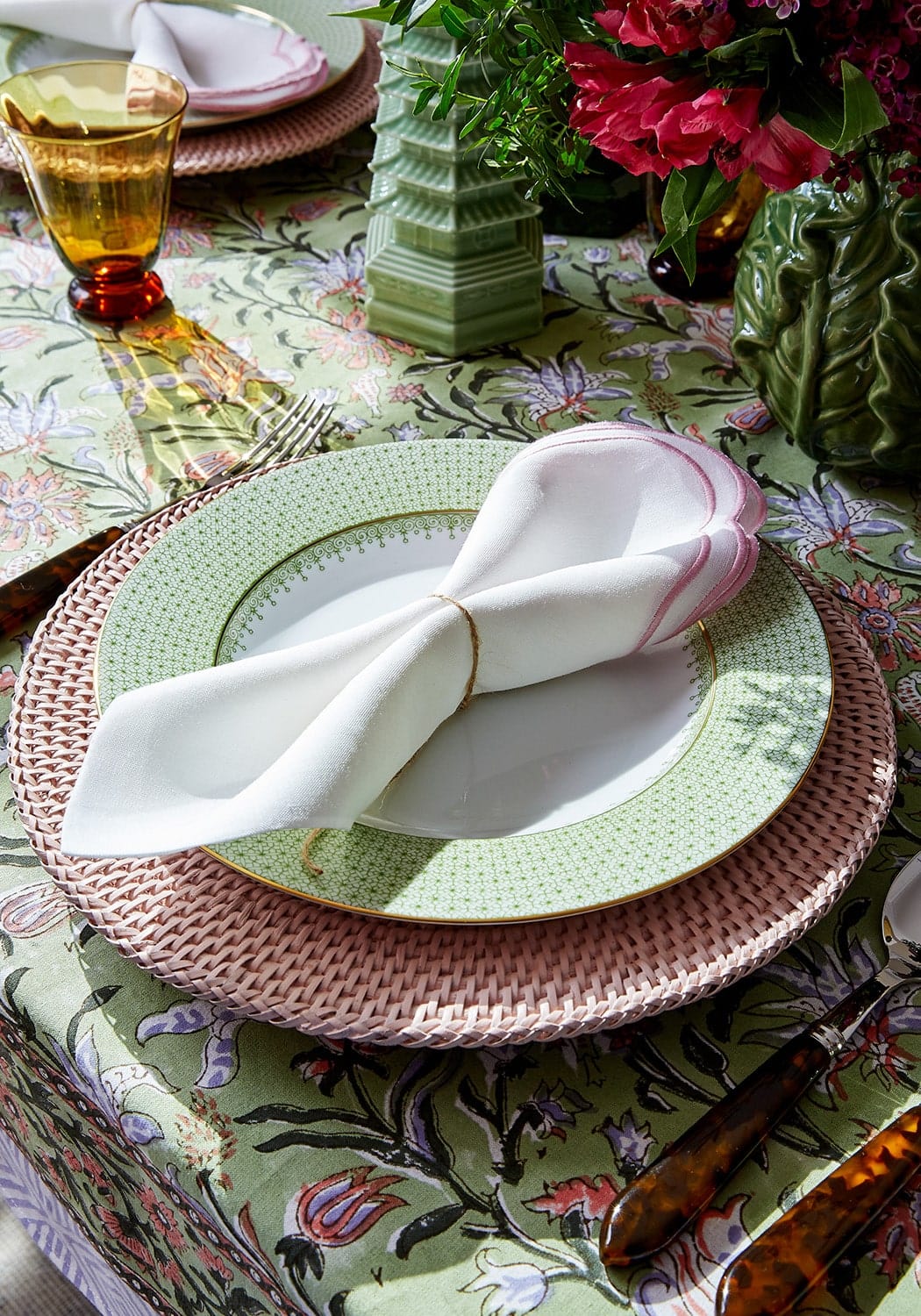 Casa by Josephine Jenno Green With Envy Tablecloth