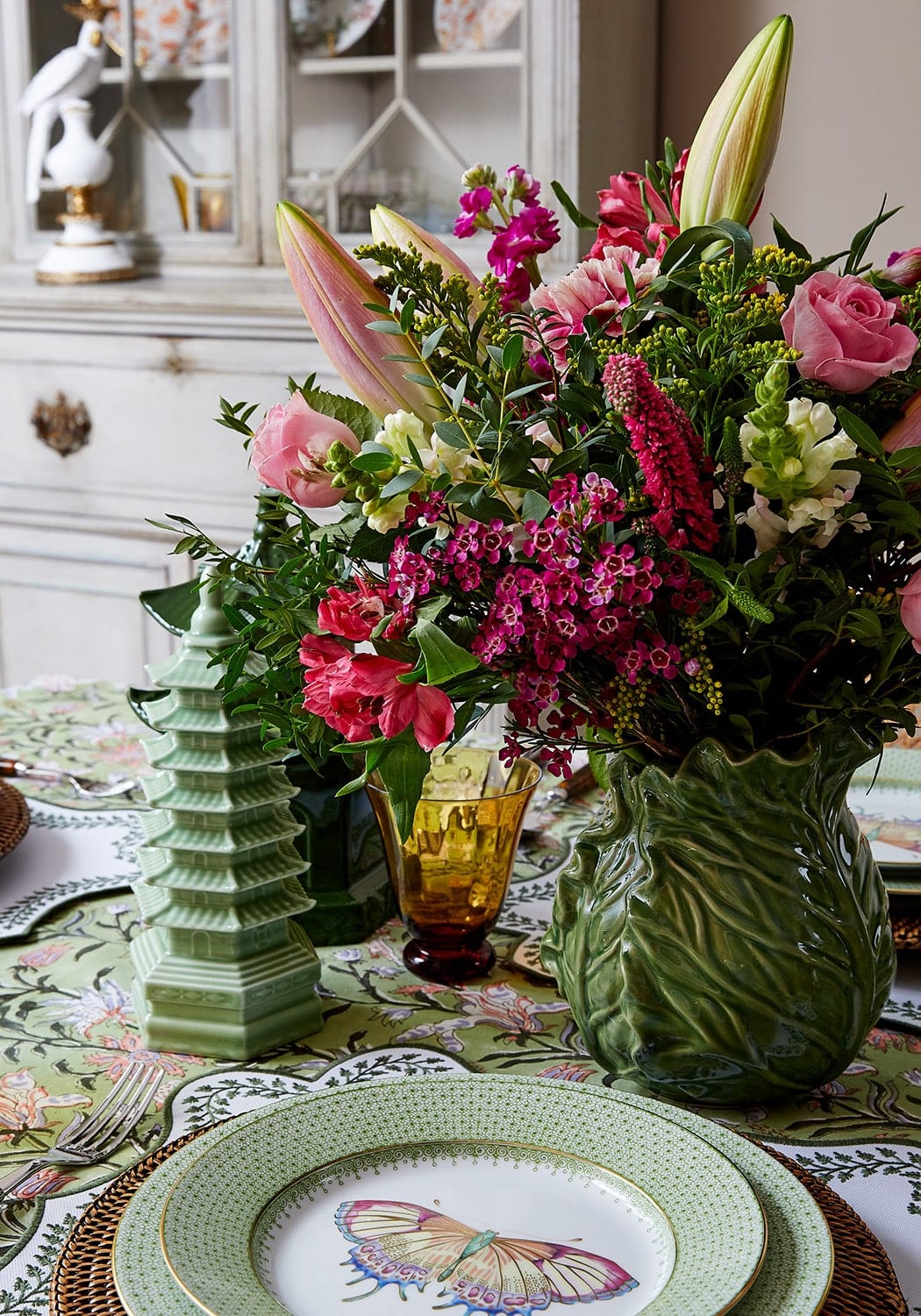 Casa by Josephine Jenno Green With Envy Tablecloth