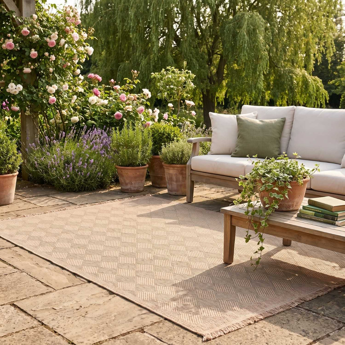 Nature Outdoor Rug Green  5300G by The Rugs