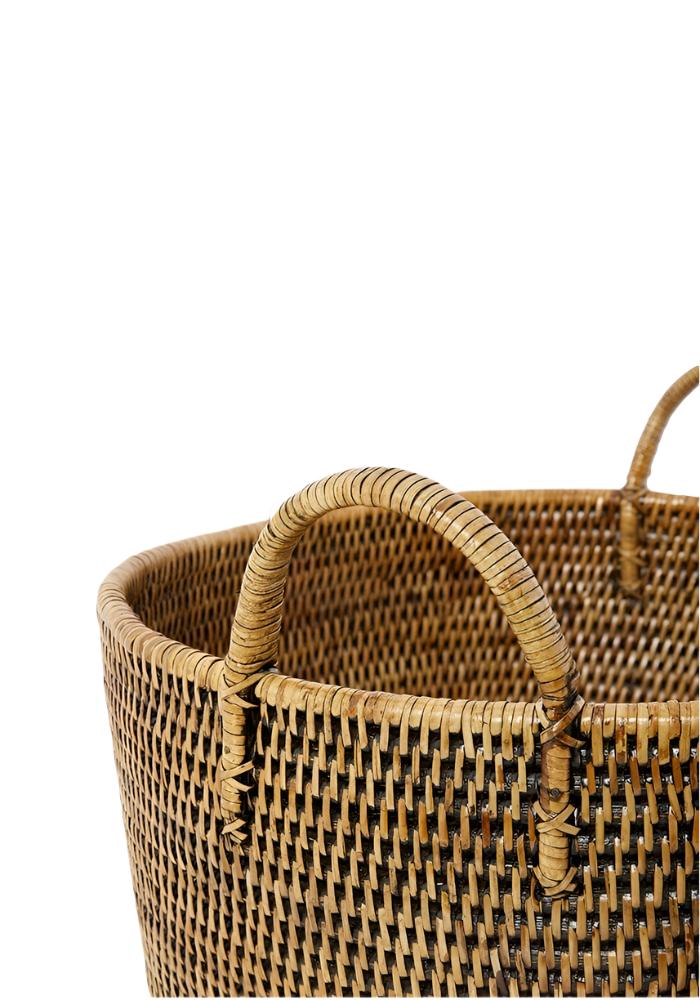 Casa by Josephine Jenno Handy Handwoven Rattan Basket - Brown